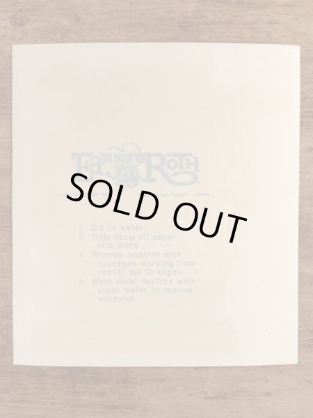 Ed “Big Daddy” RothのFo Mo Co Quad Cammerの60’sヴィンテージウォータースライドデカール