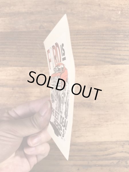 ビッグダディーエドロスのフォードの60年代ビンテージ水張りステッカー