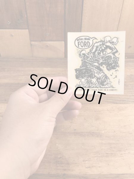 Ed “Big Daddy” RothのMake Mine Fordの60’sヴィンテージウォータースライドデカール