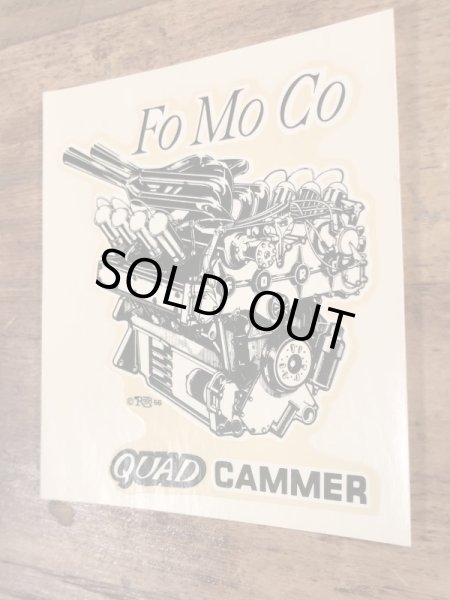 Ed “Big Daddy” RothのFo Mo Co Quad Cammerの60’sヴィンテージウォータースライドデカール