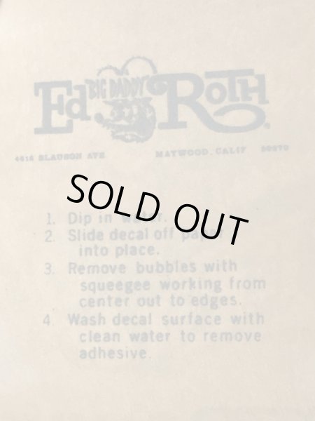 Ed “Big Daddy” RothのFo Mo Co Quad Cammerの60’sヴィンテージウォータースライドデカール