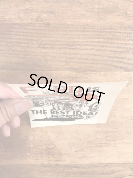 Ed “Big Daddy” RothのFord Is The Best Idea!の60’sヴィンテージウォータースライドデカール