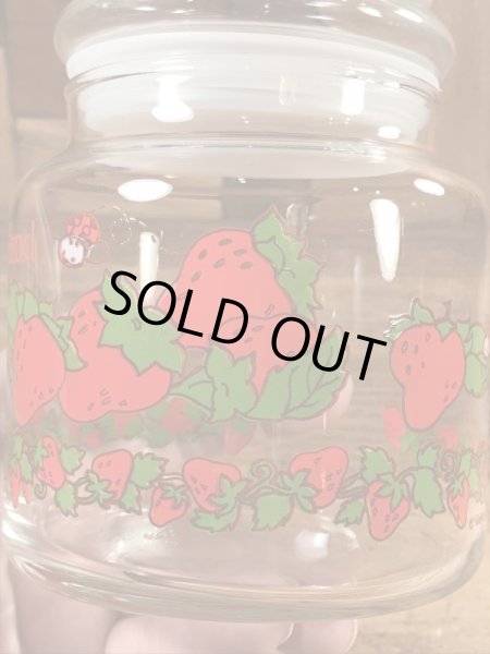 ストロベリーショートケーキのスモールサイズの80’sヴィンテージキャニスター