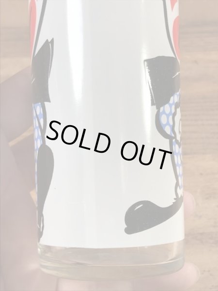 表と裏で2フェイスのピエロの70’sヴィンテージグラスタンブラー