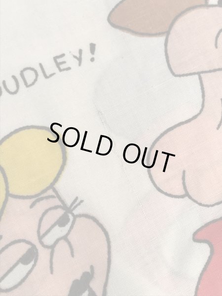 カートゥーンキャラクターのダドリードゥーライトの70年代ビンテージボックスシーツ