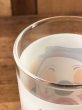 笑い顔と泣き顔のピエロの70年代ビンテージガラスコップ