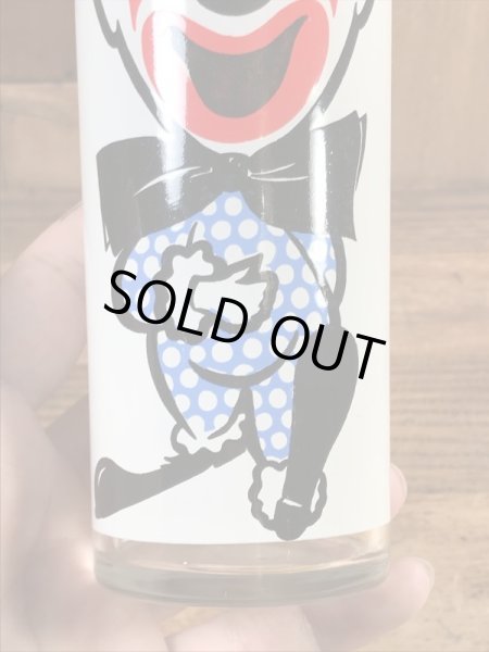 表と裏で2フェイスのピエロの70’sヴィンテージグラスタンブラー