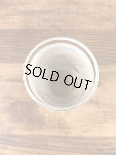 笑い顔と泣き顔のピエロの70年代ビンテージガラスコップ