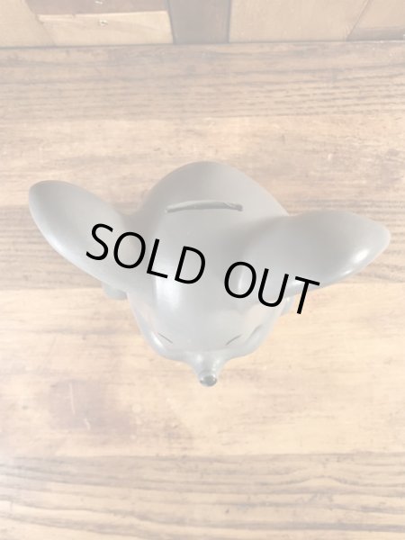 ラスベリー社製のネズミの70年代ビンテージ貯金箱フィギュア