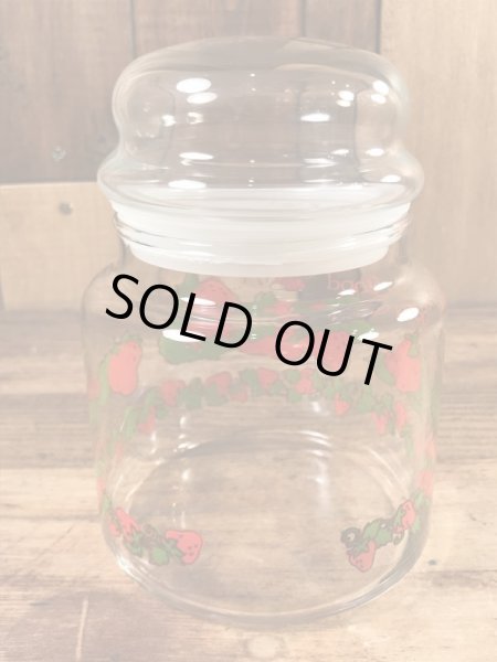 ストロベリーショートケーキのスモールサイズの80’sヴィンテージキャニスター