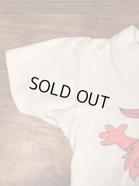 アドバタイジングキャラクターのマジックマウンテンの70年代ビンテージ子供用Tシャツ