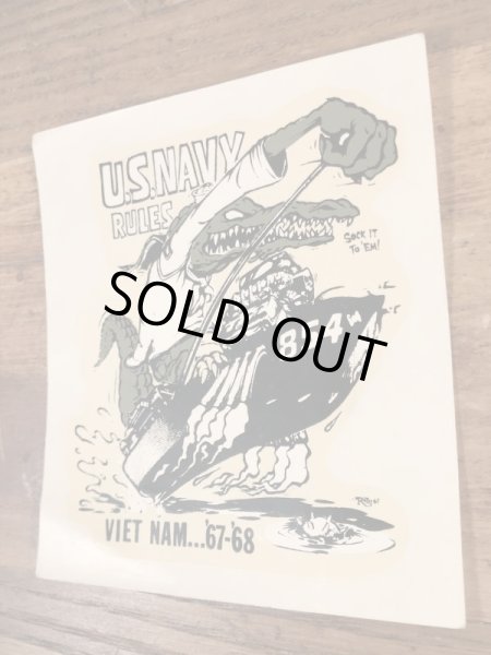 Ed “Big Daddy” RothのU.S.Navy Rulesの60’sヴィンテージウォータースライドデカール