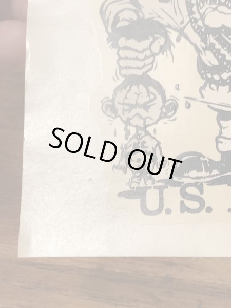 ビッグダディーエドロスのモンスターの60年代ビンテージ水張りステッカー