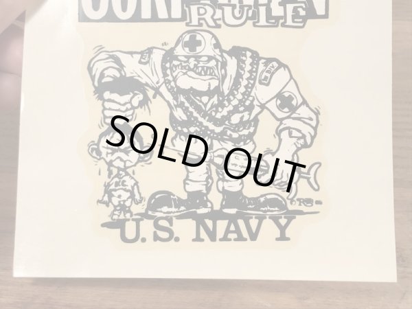 Ed “Big Daddy” RothのCorpsmen Rule U.S.Navyの60’sヴィンテージウォータースライドデカール
