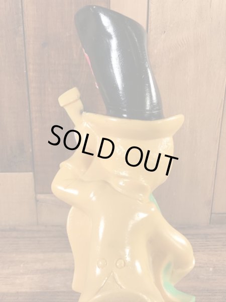 New York Vinyl Prod社製のウッドベースの弾くアヒルの70年代ビンテージ貯金箱フィギュア