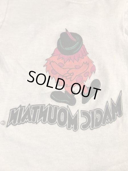 アドバタイジングキャラクターのマジックマウンテンの70年代ビンテージ子供用Tシャツ