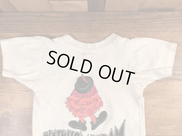 アドバタイジングキャラクターのマジックマウンテンの70年代ビンテージ子供用Tシャツ