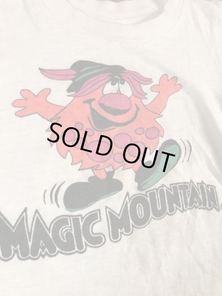アドバタイジングキャラクターのマジックマウンテンの70年代ビンテージ子供用Tシャツ
