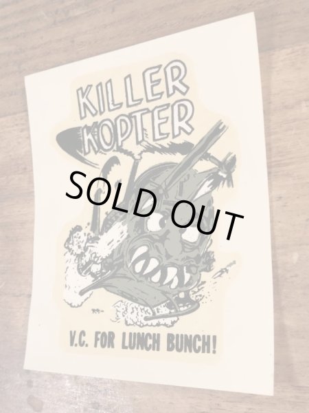 Ed “Big Daddy” RothのKiller Kopterの60’sヴィンテージウォータースライドデカール