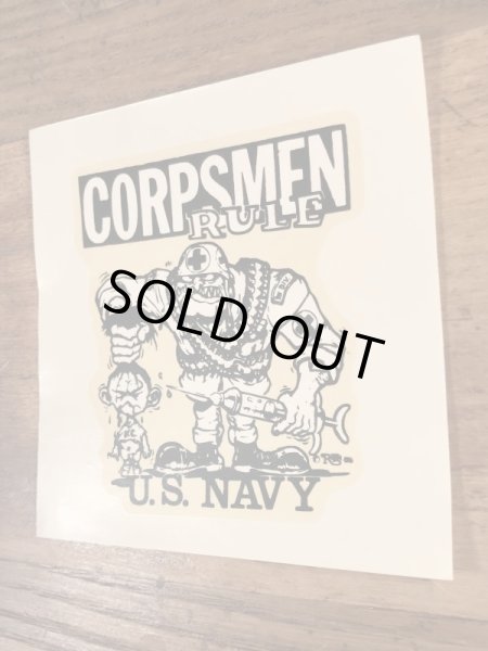 Ed “Big Daddy” RothのCorpsmen Rule U.S.Navyの60’sヴィンテージウォータースライドデカール