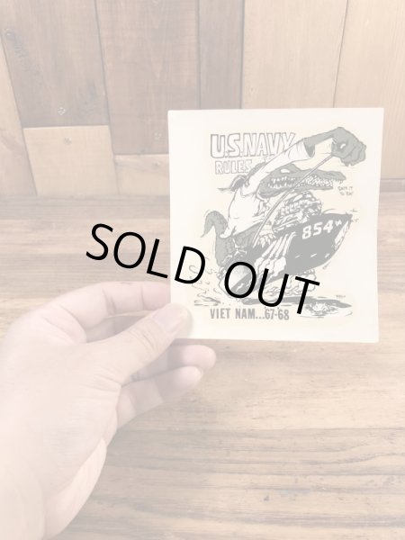 Ed “Big Daddy” RothのU.S.Navy Rulesの60’sヴィンテージウォータースライドデカール