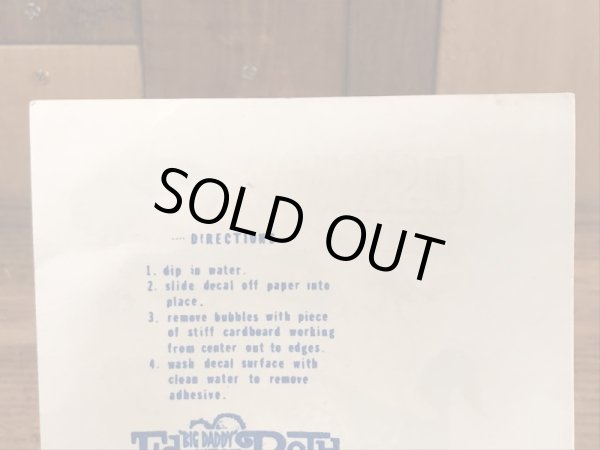 ビッグダディーエドロスのモンスターの60年代ビンテージ水張りステッカー