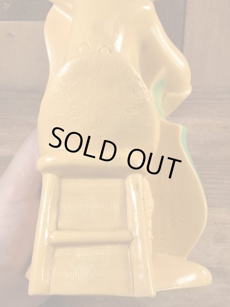 New York Vinyl Prod社製のウッドベースの弾くダックの70’sヴィンテージコインバンクドール