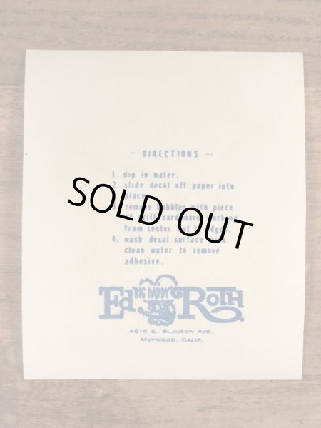 Ed “Big Daddy” RothのKiller Kopterの60’sヴィンテージウォータースライドデカール