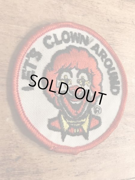 マクドナルドのロナルドの70年代ビンテージワッペン