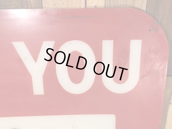 ケンタッキーフライドチキンのThank You Exitと書かれた70’sヴィンテージ看板