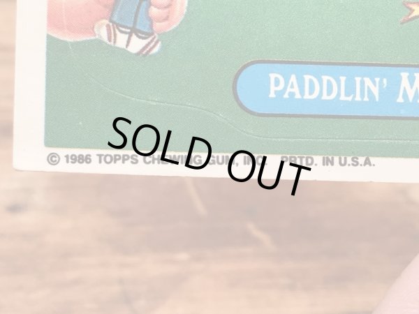 Topps社製のガーベッジペイルキッズの80’sヴィンテージカードシール