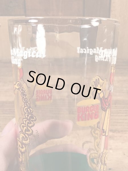 バーガーキングの王様が描かれた70年代ビンテージグラス