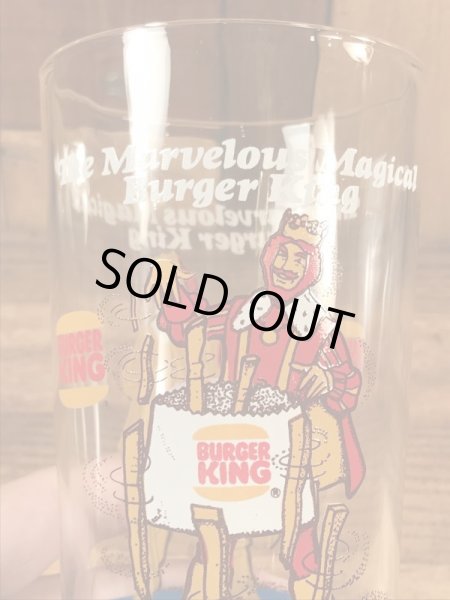 バーガーキングの王様が描かれた70年代ビンテージグラス