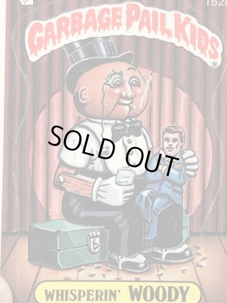 トップス社製のガーベッジペイルキッズの80年代ビンテージステッカーカード