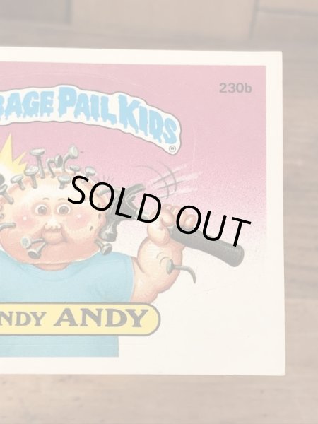 Topps社製のガーベッジペイルキッズの80’sヴィンテージステッカーカード