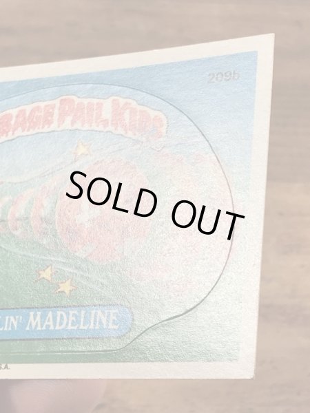 トップス社製のガーベッジペイルキッズの80年代ビンテージステッカーカード