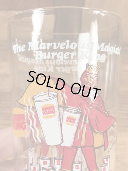 バーガーキングの王様が描かれた70年代ビンテージグラス