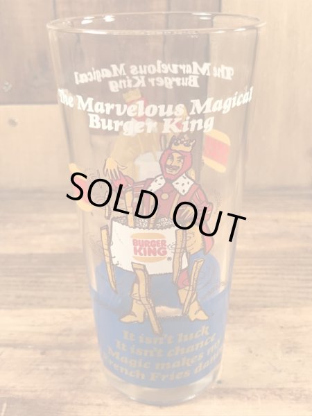 バーガーキングの王様が描かれた70年代ビンテージグラス