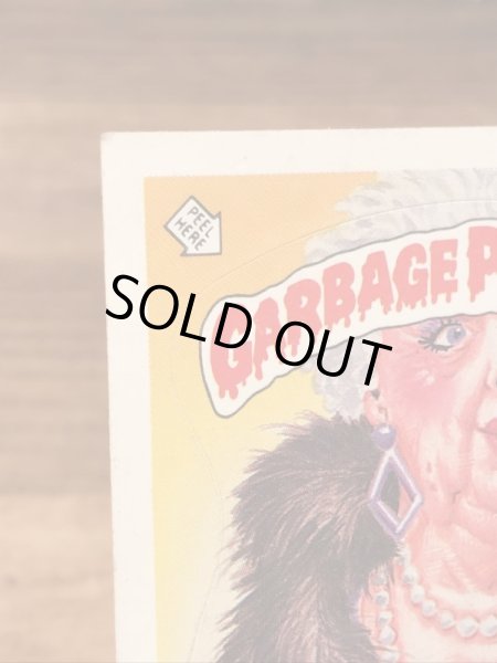 トップス社製のガーベッジペイルキッズの80年代ビンテージステッカーカード