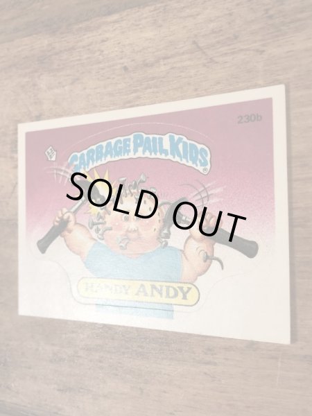 Topps社製のガーベッジペイルキッズの80’sヴィンテージステッカーカード