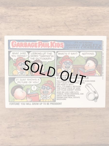 Topps社製のガーベッジペイルキッズの80’sヴィンテージステッカーカード