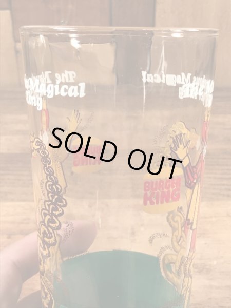 バーガーキングの王様が描かれた70年代ビンテージグラス