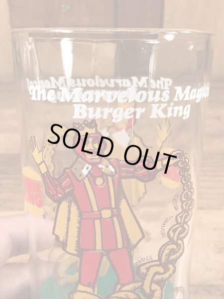 バーガーキングの王様が描かれた70年代ビンテージグラス