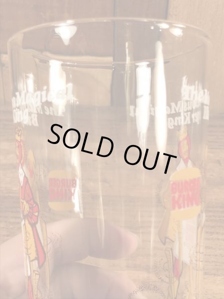 バーガーキングの王様が描かれた70年代ビンテージグラス