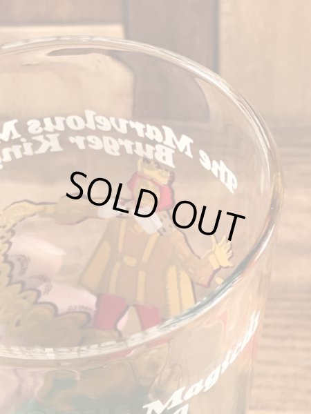 バーガーキングの王様が描かれた70年代ビンテージグラス