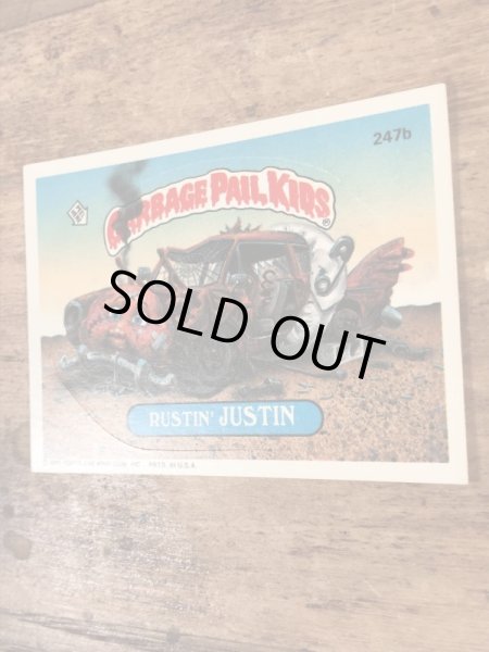 Topps社製のガーベッジペイルキッズの80’sヴィンテージカードシール