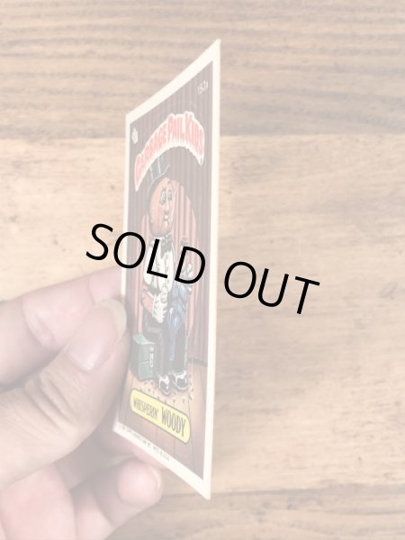 トップス社製のガーベッジペイルキッズの80年代ビンテージステッカーカード