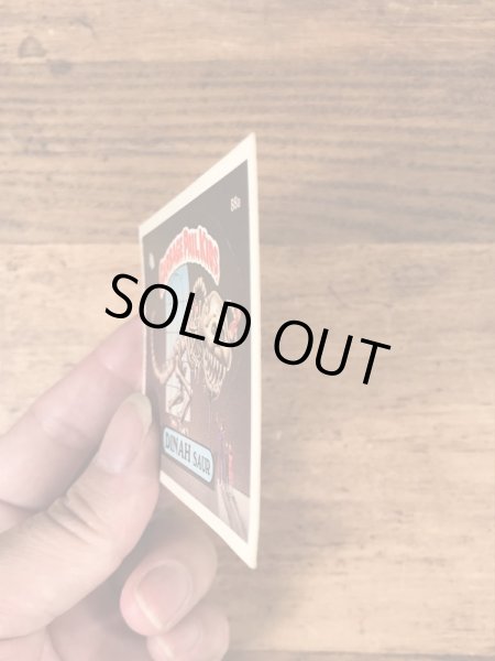 トップス社製のガーベッジペイルキッズの80年代ビンテージステッカーカード