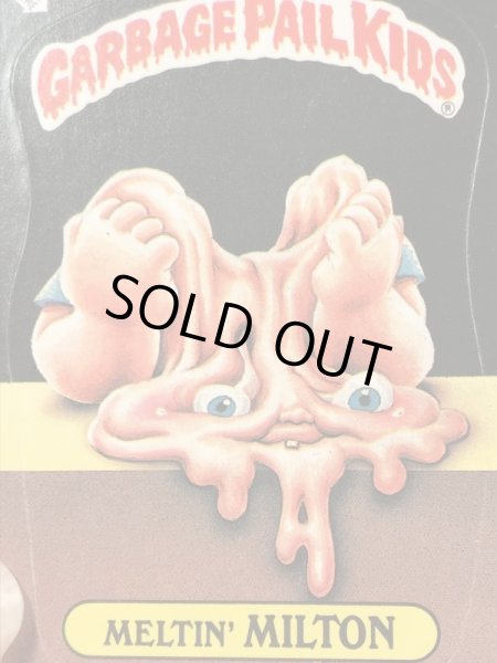 トップス社製のガーベッジペイルキッズの80年代ビンテージステッカーカード