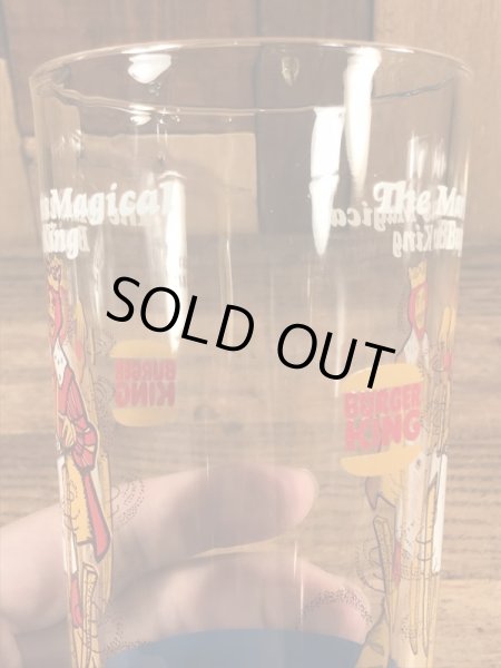 バーガーキングの王様が描かれた70年代ビンテージグラス